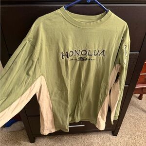 Honolua Olive Green Long Sleeve Tee